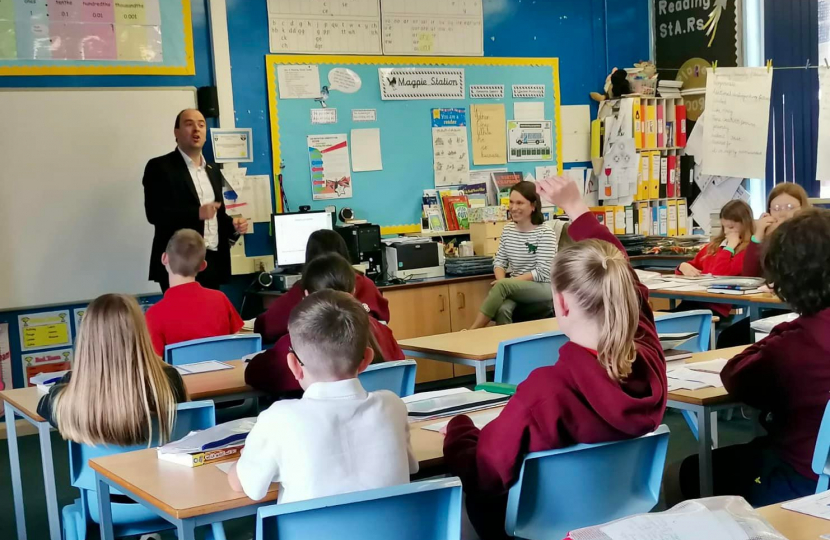 Willington Primary School gets visit from local MP Richard Holden